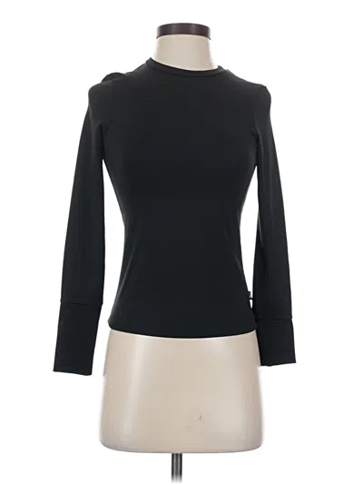 Pre-owned Terez Long Sleeve Turtleneck In Black