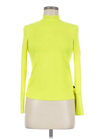 Pre-owned Terez Long Sleeve Turtleneck In Yellow