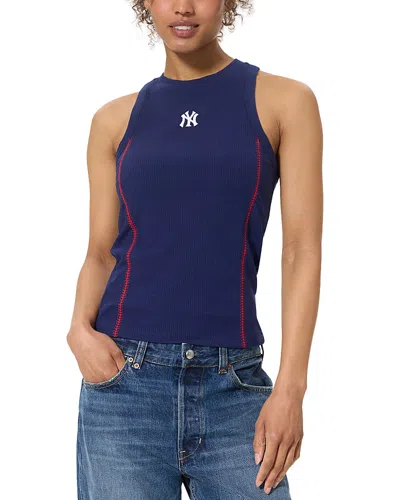 Terez Mets Baseball Stitch Tank In Blue