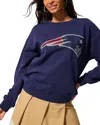 Terez New England Patriots Gemstone Crewneck Sweatshirt In Blue