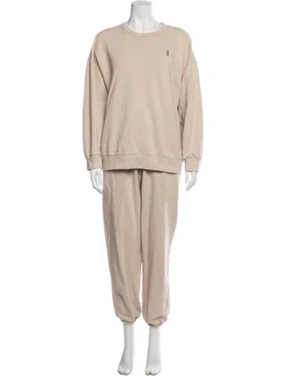 Pre-owned Terez Pant Set In Neutral