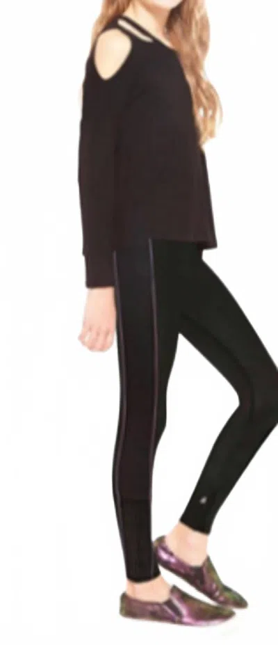 Terez Kids' Pinhole Legging In Black
