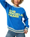 Terez Rams Team Blue Jacquard Crewneck Sweater In Blue