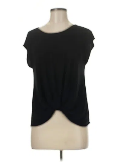 Pre-owned Terez Short Sleeve Top Black Scoop Neck Tops