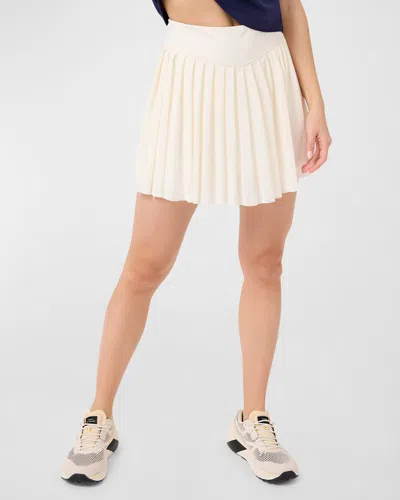 Terez Sugar Swizzle Action Tennis Skirt In White