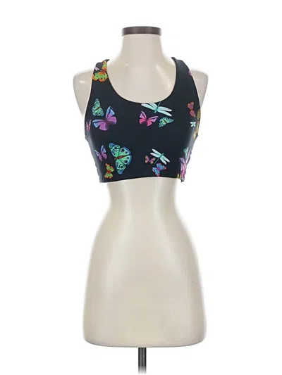 Pre-owned Terez Tank Top Black Halter Neckline Tops