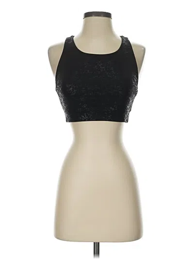Pre-owned Terez Tank Top Black Halter Neckline Tops