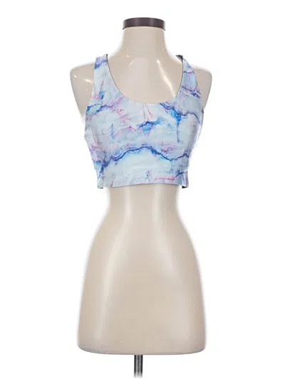 Pre-owned Terez Tank Top Blue Halter Neckline Tops