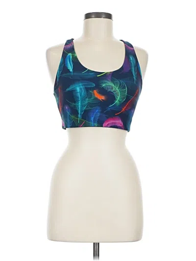 Pre-owned Terez Tank Top Blue Halter Neckline Tops