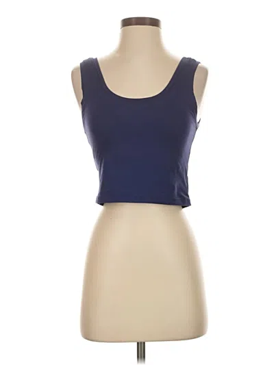 Pre-owned Terez Tank Top Blue Strapless Neckline Tops
