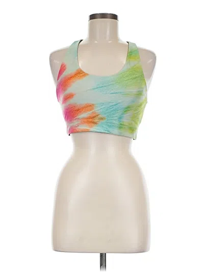 Pre-owned Terez Tank Top Green Halter Neckline Tops