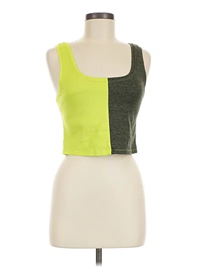Pre-owned Terez Tank Top Green Square Neckline Tops