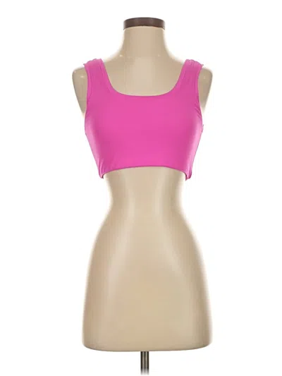 Pre-owned Terez Tank Top Pink Strapless Neckline Tops