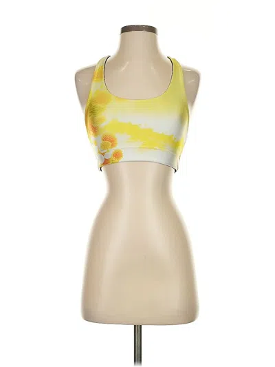 Pre-owned Terez Tank Top Yellow Halter Neckline Tops