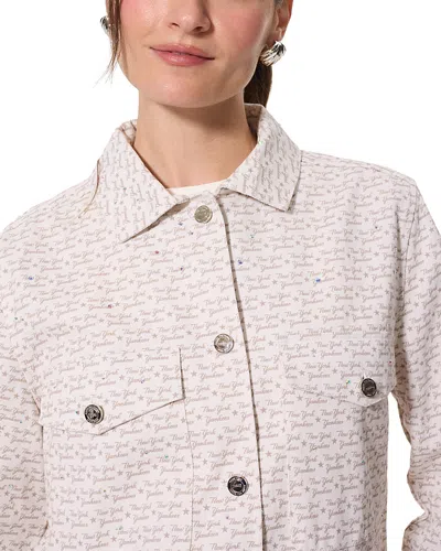 Terez Twill Rhinestone Jacket In Gray