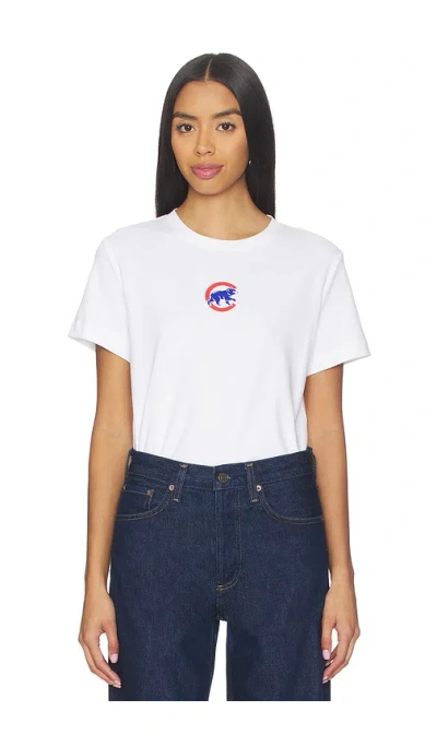 Terez X Revolve Chicago Cubs Basic Logo Tee In White