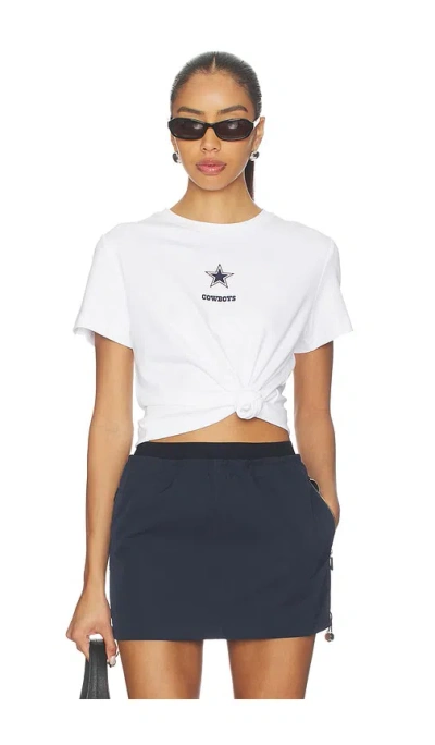 Terez X Revolve Cowboys Basic Logo Tee In White