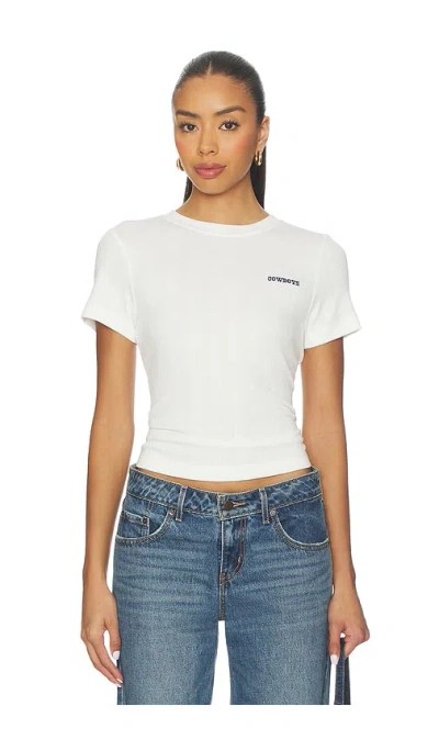 Terez X Revolve Cowboys Pointelle Baby Tee In White