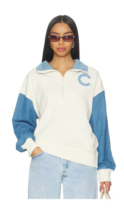 Terez X Revolve Cubs Denim Quarter Zip In Multi