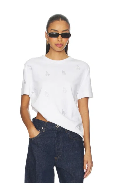 Terez X Revolve Dodgers All Over Gems Tee In White