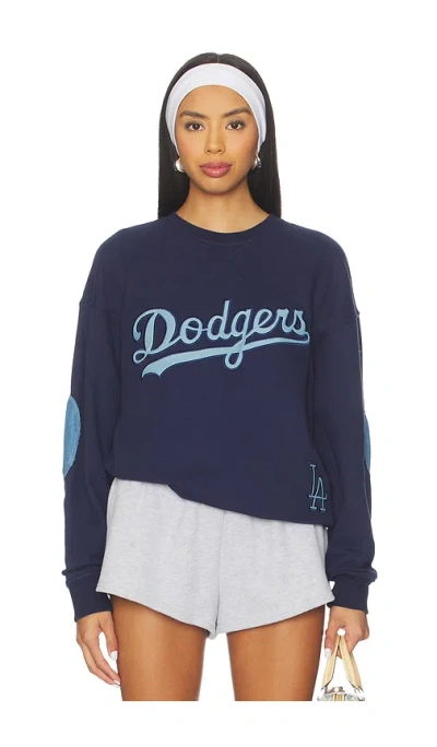Terez X Revolve Dodgers Denim Logo Sweater In Blue