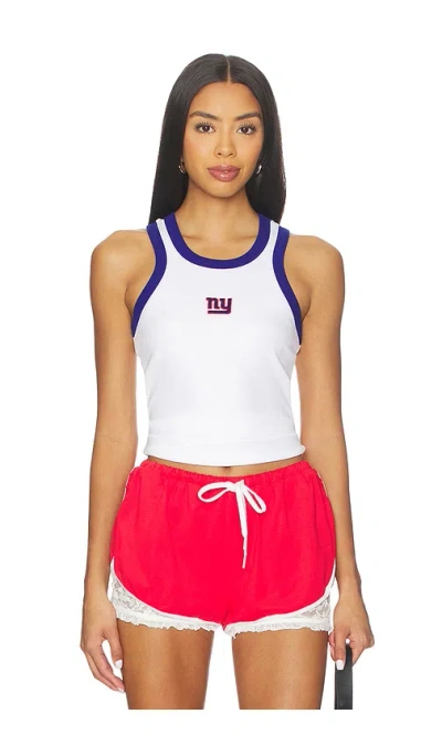 Terez X Revolve Giants Scoop Armhole Rib Tank Top In White