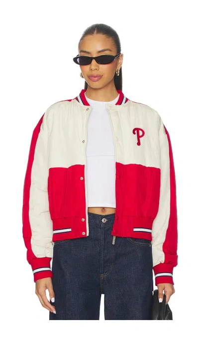 Terez X Revolve Phillies Crop Bomber In Multi