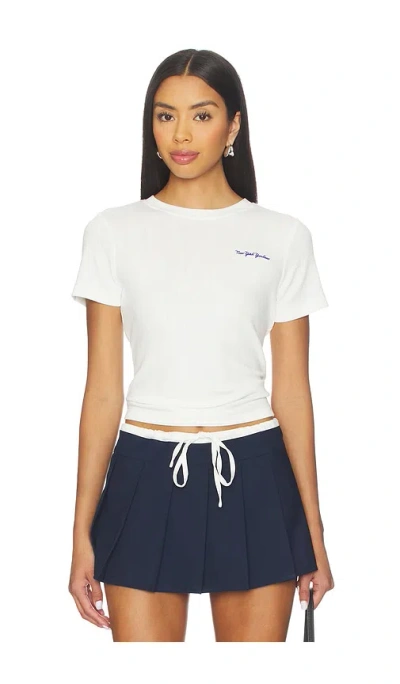 Terez X Revolve Yankees Pointelle Baby Tee In White