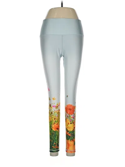 Pre-owned Terez Yoga Pants In Blue