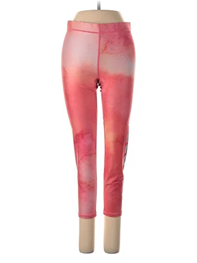Pre-owned Terez Yoga Pants In Pink