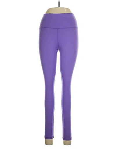Pre-owned Terez Yoga Pants In Purple