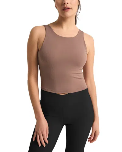 Terez Z Supply Aspen Longline Top In Brown