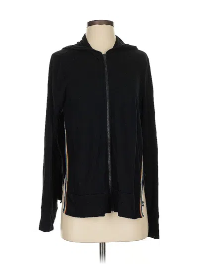 Pre-owned Terez Zip Up Hoodie In Black