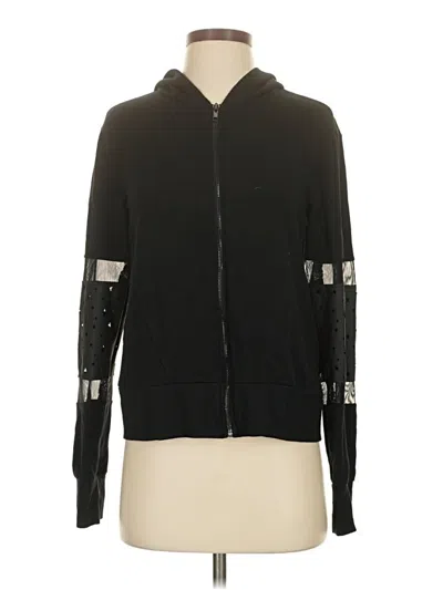 Pre-owned Terez Zip Up Hoodie In Black