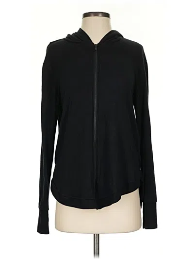 Pre-owned Terez Zip Up Hoodie In Black