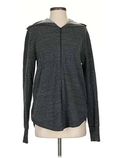 Terez Zip Up Hoodie In Black