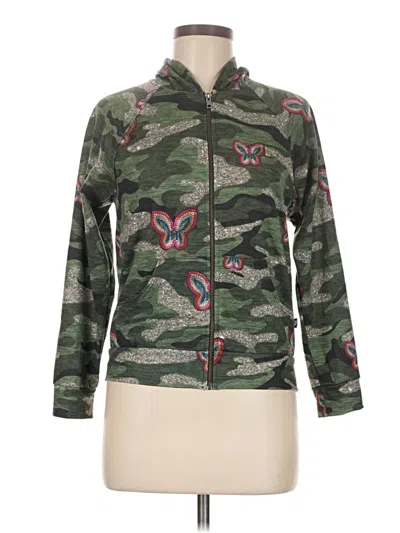 Pre-owned Terez Zip Up Hoodie In Green