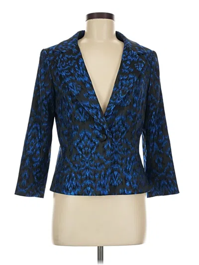 Pre-owned Teri Jon Blazer Jacket In Blue