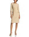 Teri Jon By Rickie Freeman Embellished Tweed Dress In Multi