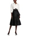 TERI JON BY RICKIE FREEMAN TERI JON BY RICKIE FREEMAN FLORAL EMBROIDERED COLOR BLOCK DRESS