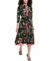 Teri Jon By Rickie Freeman Floral Shirtdress