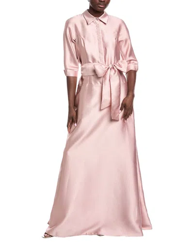 Teri Jon By Rickie Freeman Mikado Gown In Pink