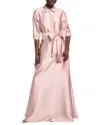 Teri Jon By Rickie Freeman Mikado Gown In Pink