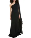 Teri Jon By Rickie Freeman One-shoulder Gown