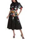 Teri Jon By Rickie Freeman Shirt Dress In Black