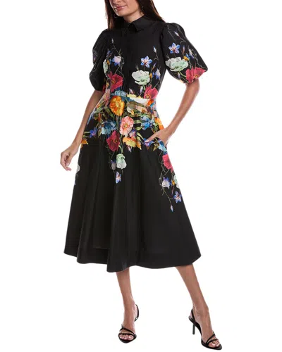 Teri Jon By Rickie Freeman Shirt Dress In Black