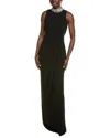 Teri Jon By Rickie Freeman Solid Maxi Dress In Black