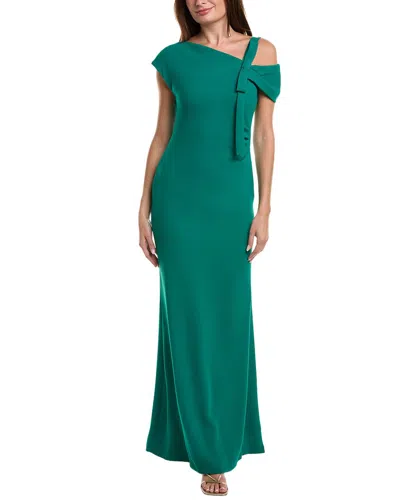 TERI JON TERI JON BY RICKIE FREEMAN SOLID MAXI DRESS