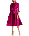 Teri Jon By Rickie Freeman Taffeta Shirt Dress