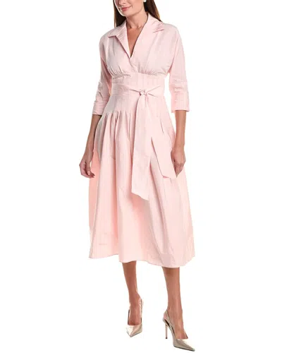 Teri Jon By Rickie Freeman Taffeta Tea Shirt Gown In Multi